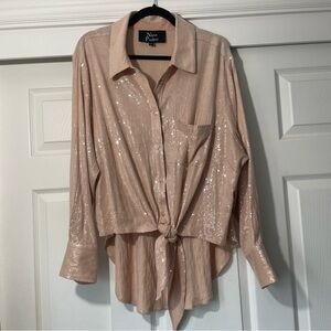 🚨 3 for $25 - Nina Parker Sequin Shirt